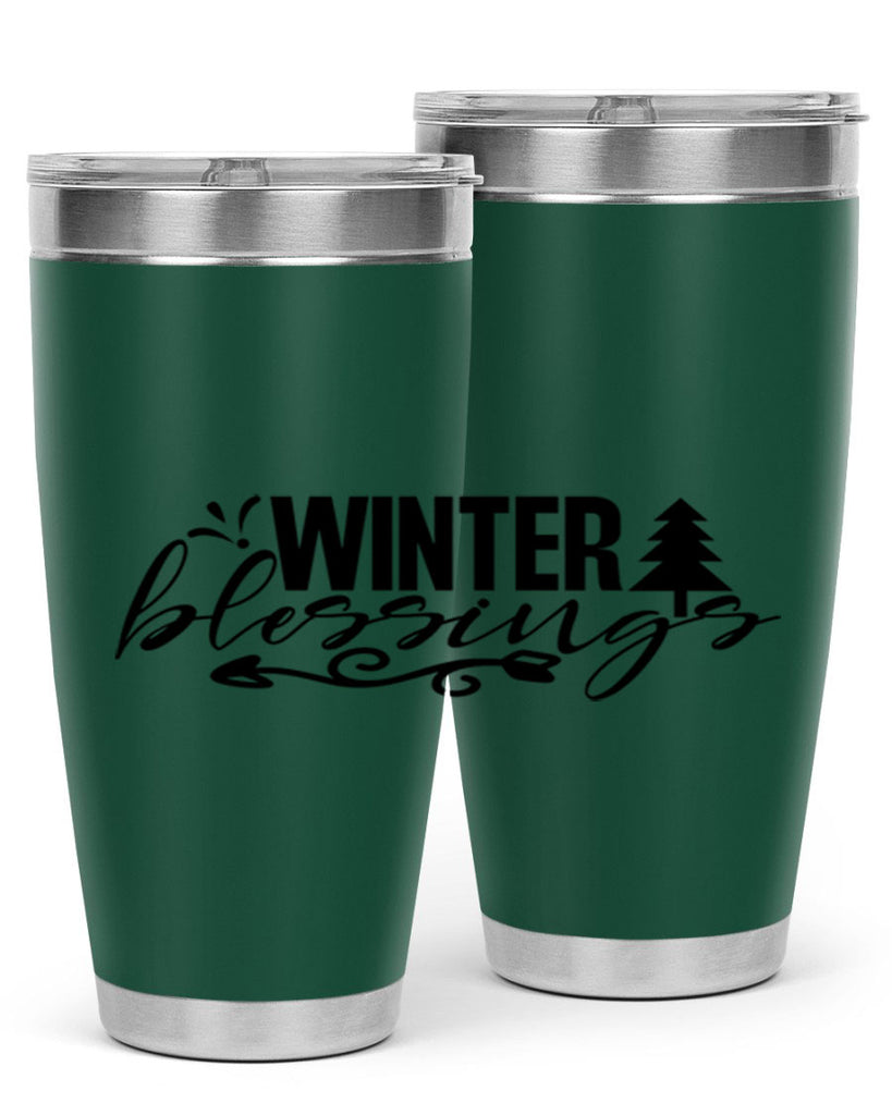 Winter Blessings 496#- winter- Tumbler