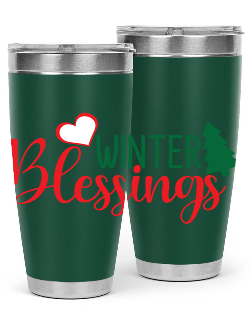 Winter Blessings 546#- winter- Tumbler