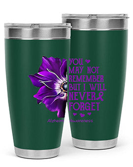 You may not remember but I will never forget alzheimer 223#- alzheimers- Tumbler