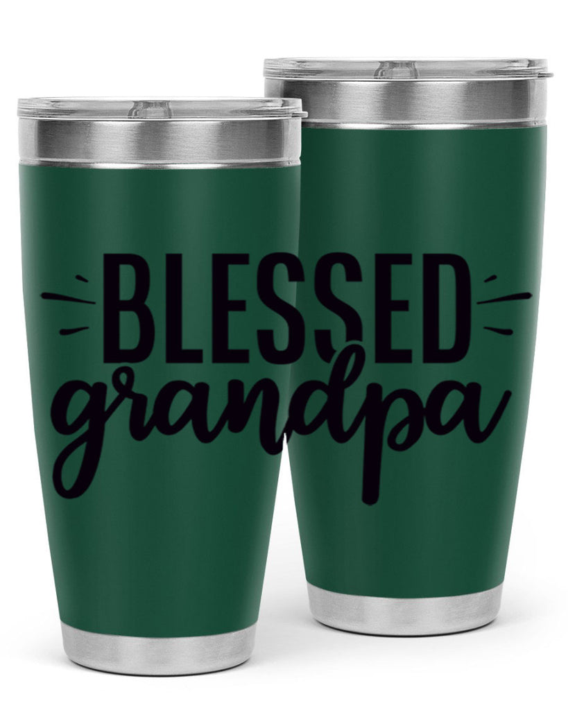 blessed grandpa 74#- grandpa - papa- Tumbler