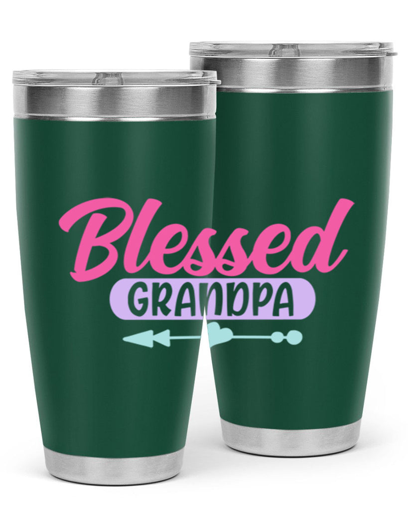 blessed grandpa 75#- grandpa - papa- Tumbler