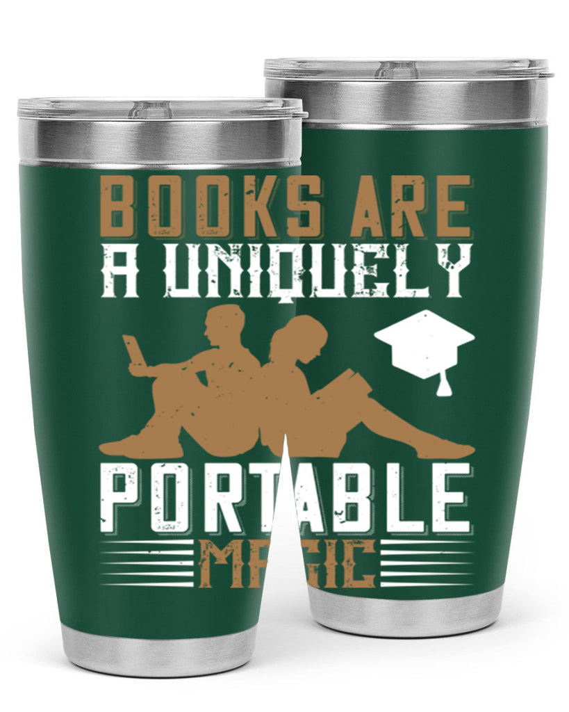 books are a uniquely portable magic 74#- reading- Tumbler