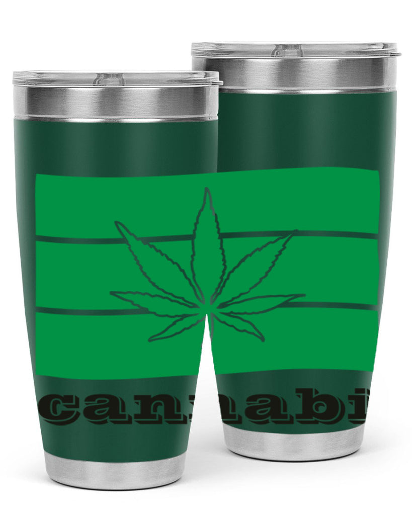 cannabi flag 36#- marijuana- Tumbler