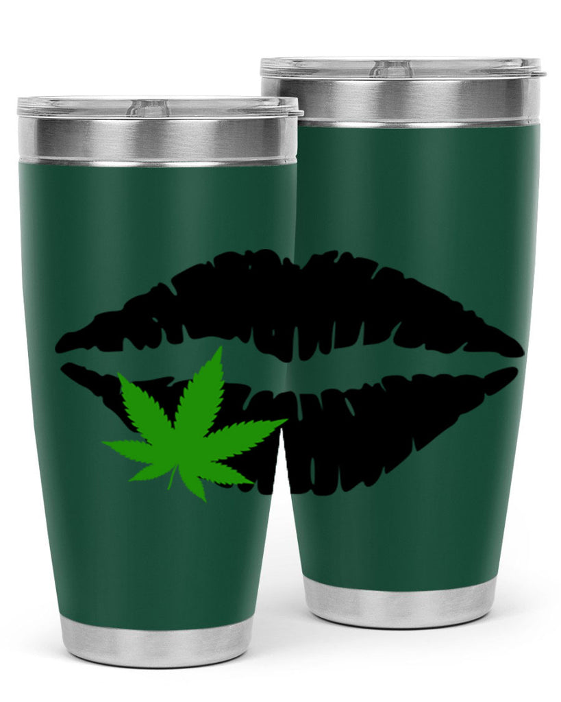 cannabis lips 47#- marijuana- Tumbler