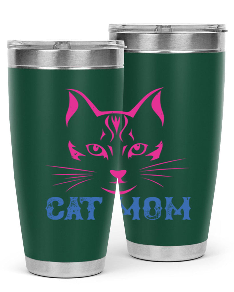 cat mom 195#- mom- Tumbler