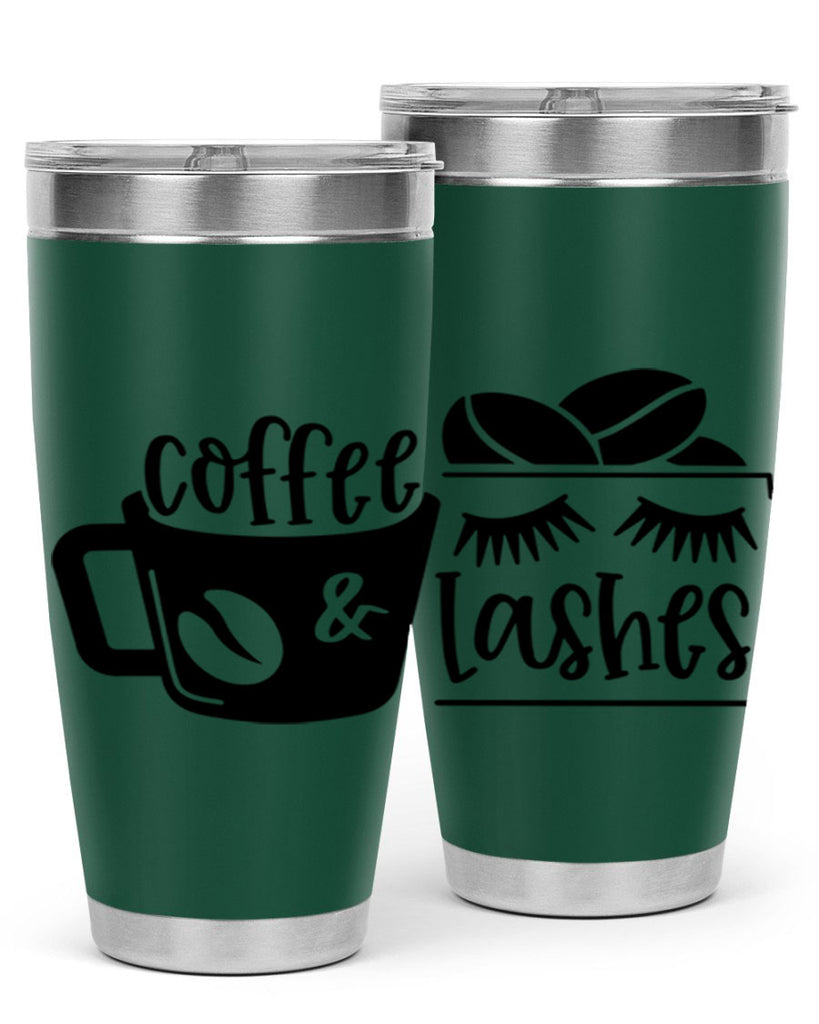 coffee lashes 176#- coffee- Tumbler