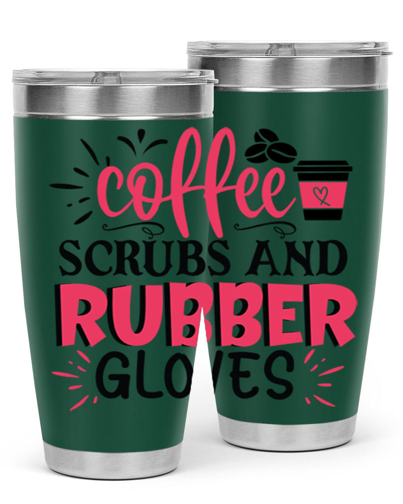 coffee scrubs and rubber gloves Style 393#- nurse- tumbler