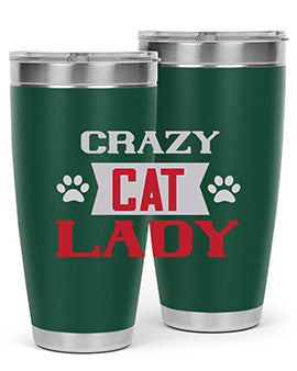 crazy cat lady Style 44#- cat- Tumbler