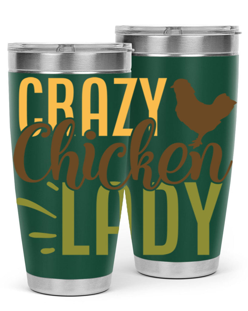 crazy chicken lady 18#- farming and gardening- Tumbler