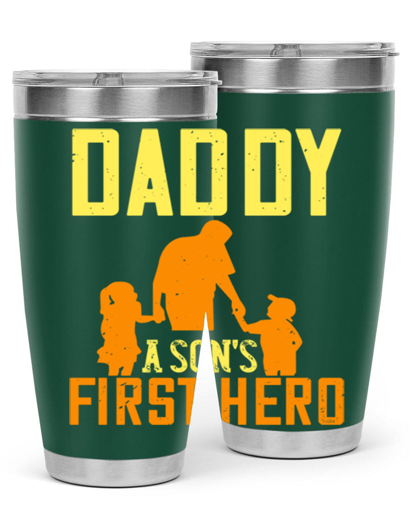 daddy a sons first hero 249#- fathers day- Tumbler