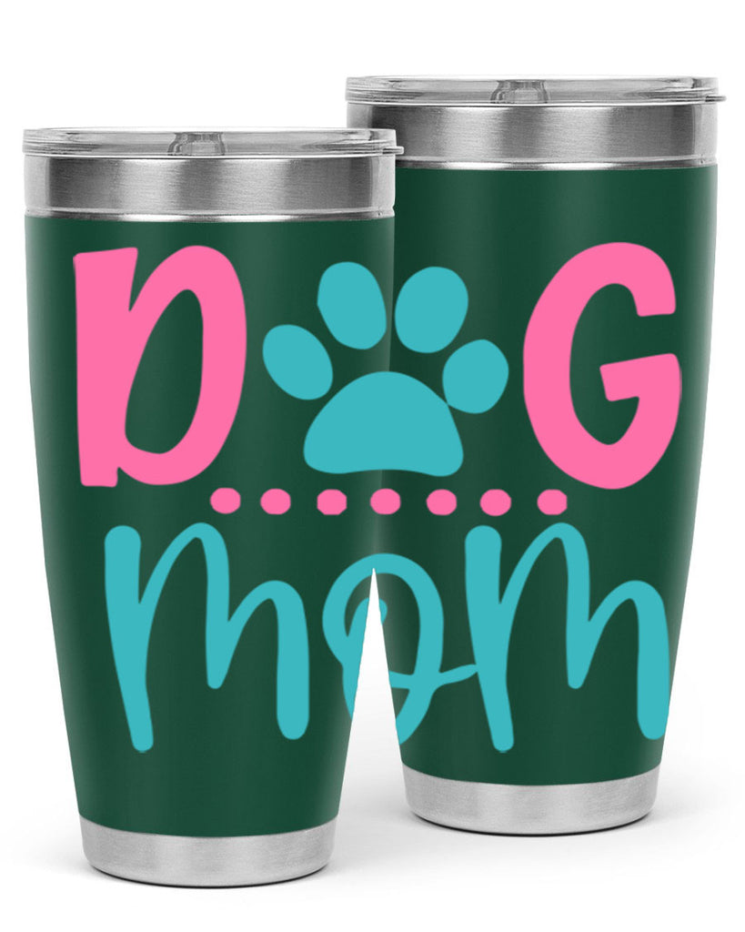 dog mom 348#- mom- Tumbler