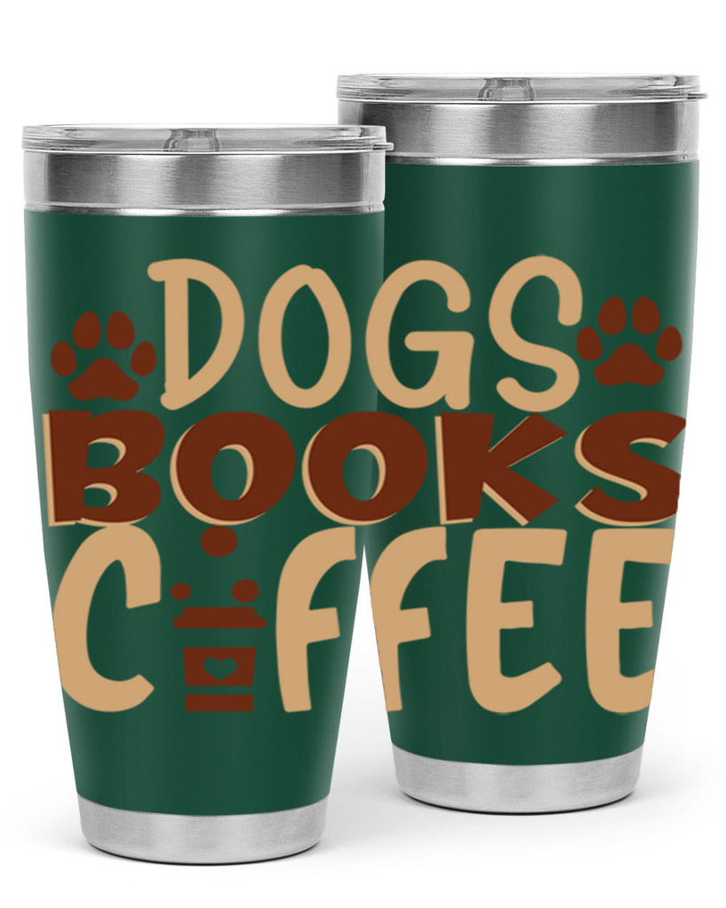 dogs books coffee 214#- coffee- Tumbler