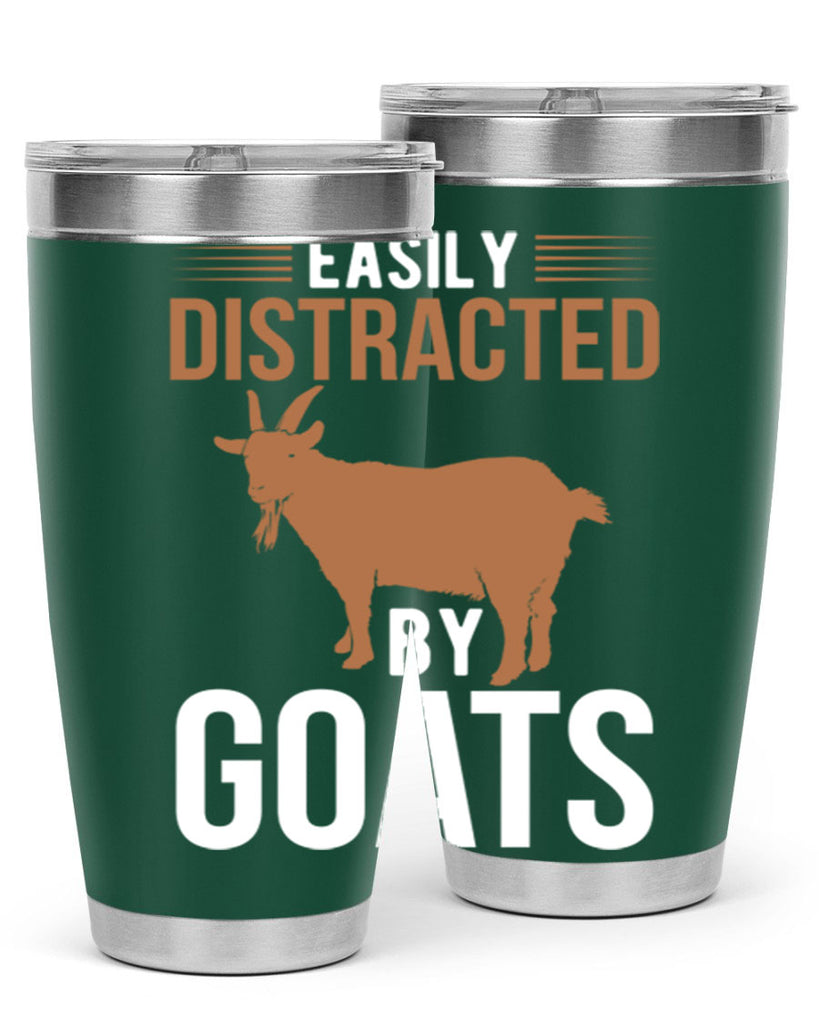 easily distracted by goats Style 5#- goat- Tumbler