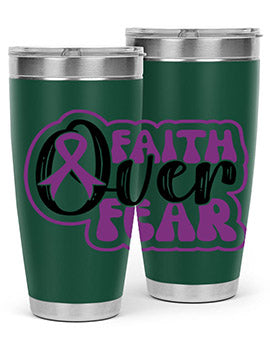 faith over fear 139#- alzheimers- Tumbler