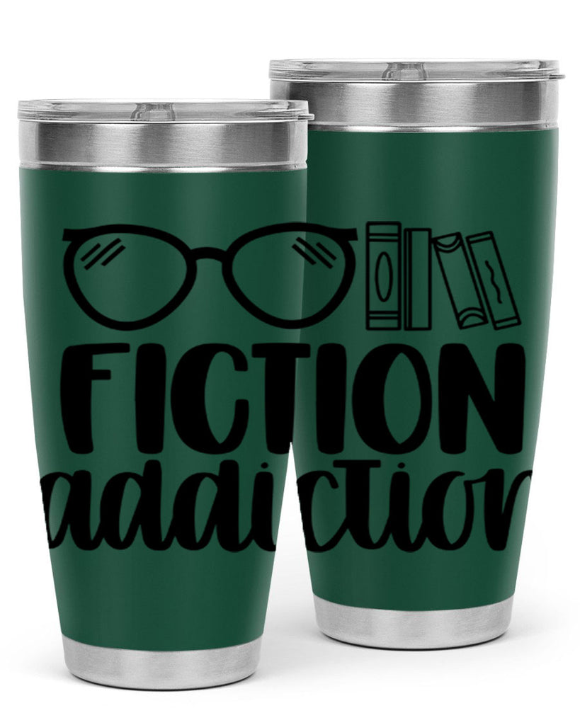 fiction addiction 40#- reading- Tumbler