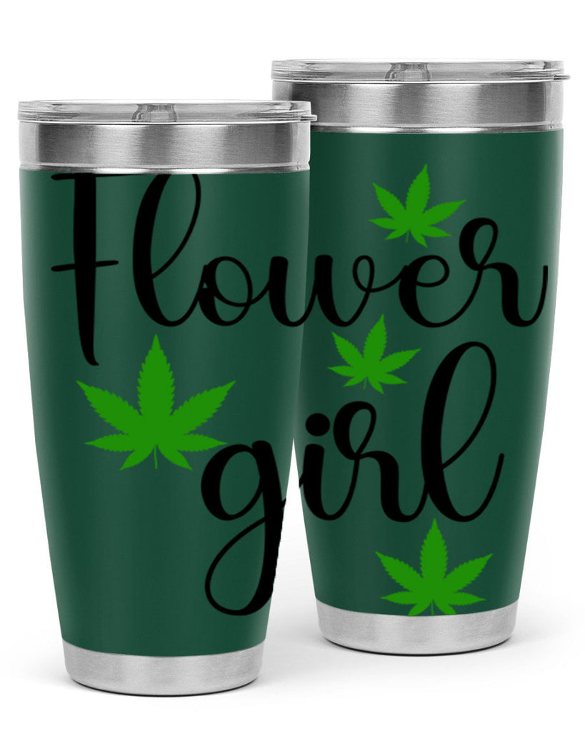 flower girl cannabis 84#- marijuana- Tumbler