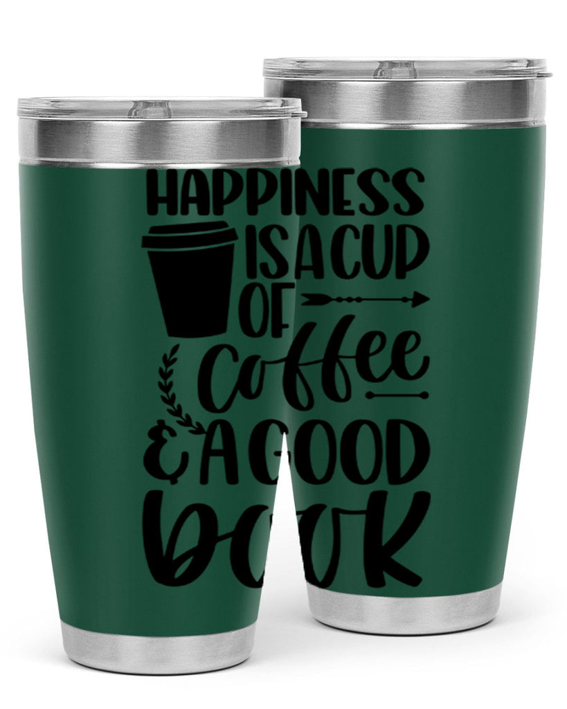 happiness is a cup of coffee 39#- reading- Tumbler