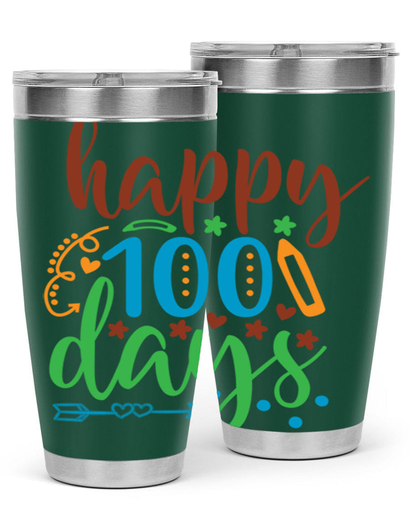 happy 100 days 10#- 100 days of school- Tumbler