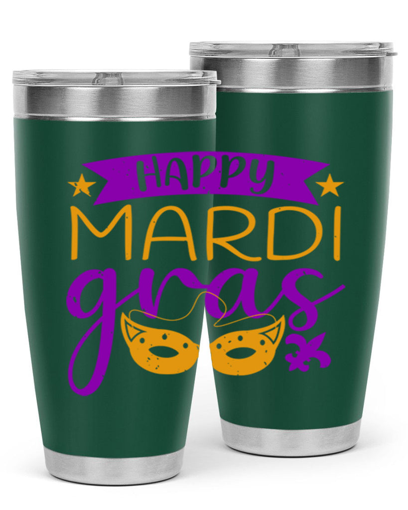 happy mardi gras 70#- mardi gras- Tumbler