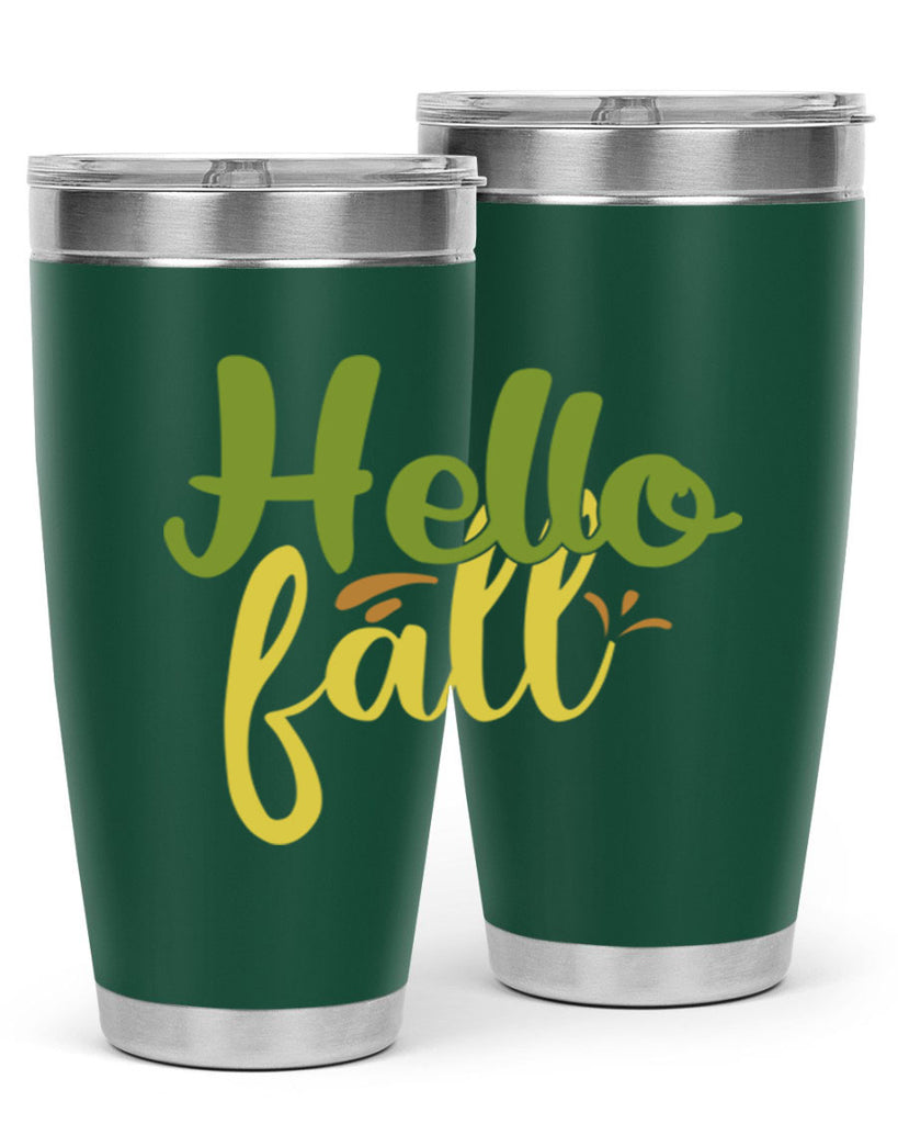 hello fall 55#- thanksgiving- Tumbler