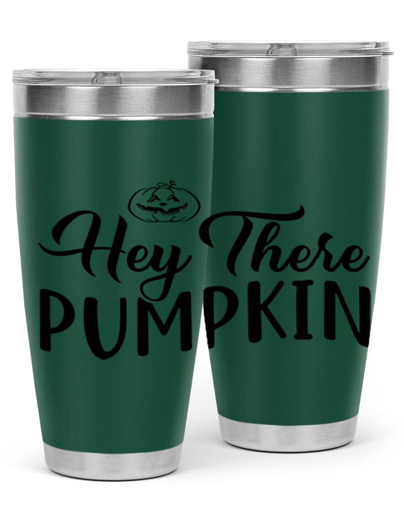 hey there pumpkin 303#- fall- Tumbler