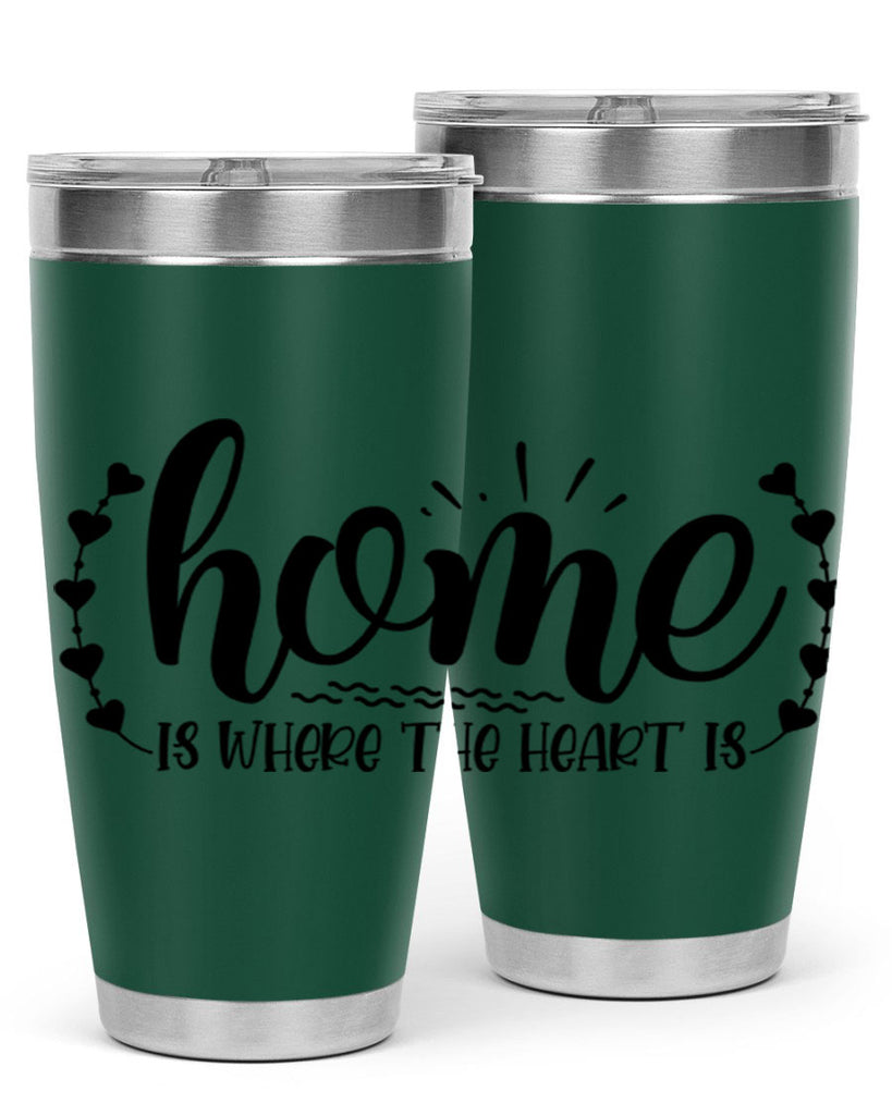 home is where the heart is 38#- home- Tumbler