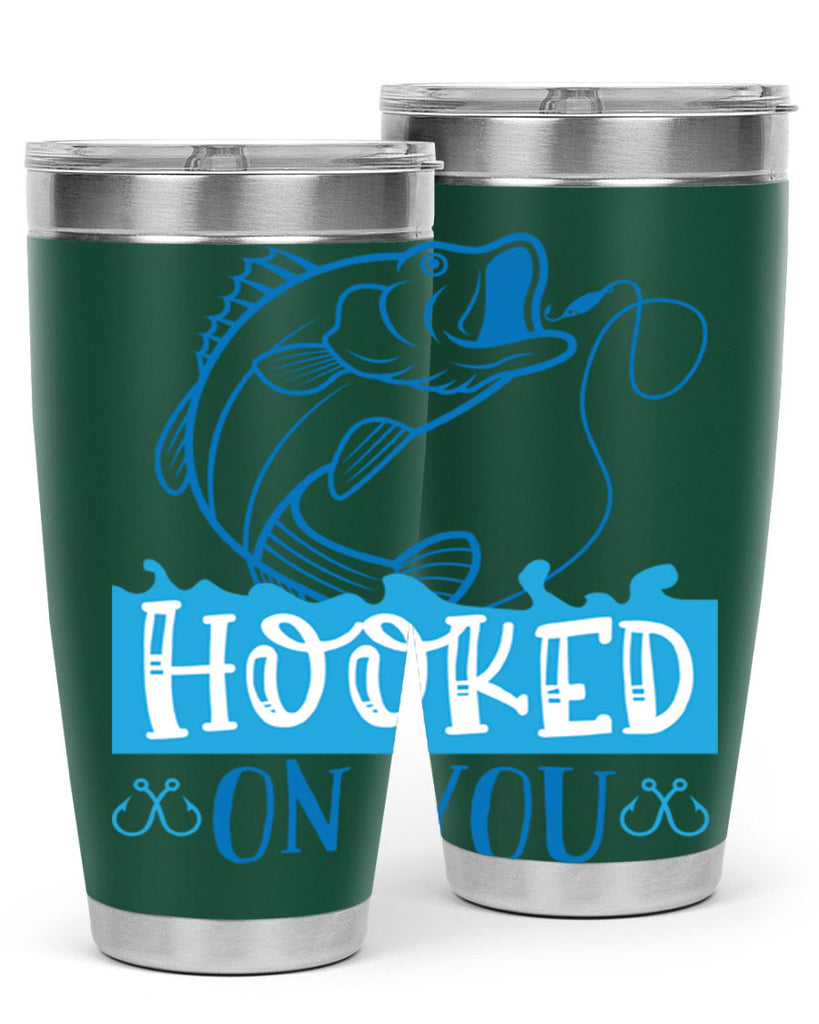 hooked on you 214#- fishing- Tumbler