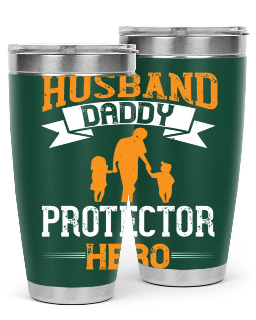 husband daddy protector hero 252#- fathers day- Tumbler