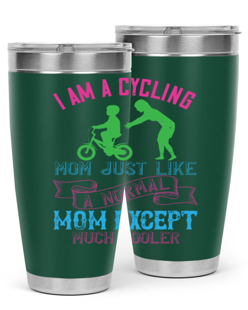 i am a cycling mom just like a normal 164#- mom- Tumbler