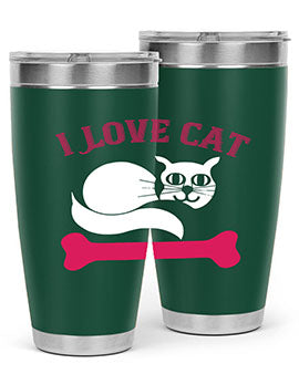 i love cat Style 55#- cat- Tumbler