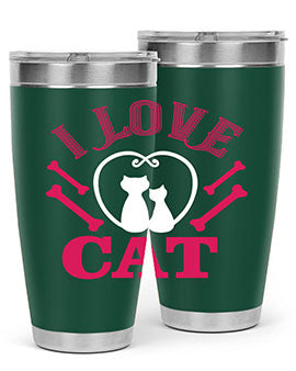 i love cat Style 56#- cat- Tumbler