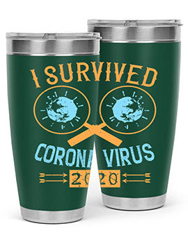 i survived corona virus Style 34#- corona virus- Cotton Tank