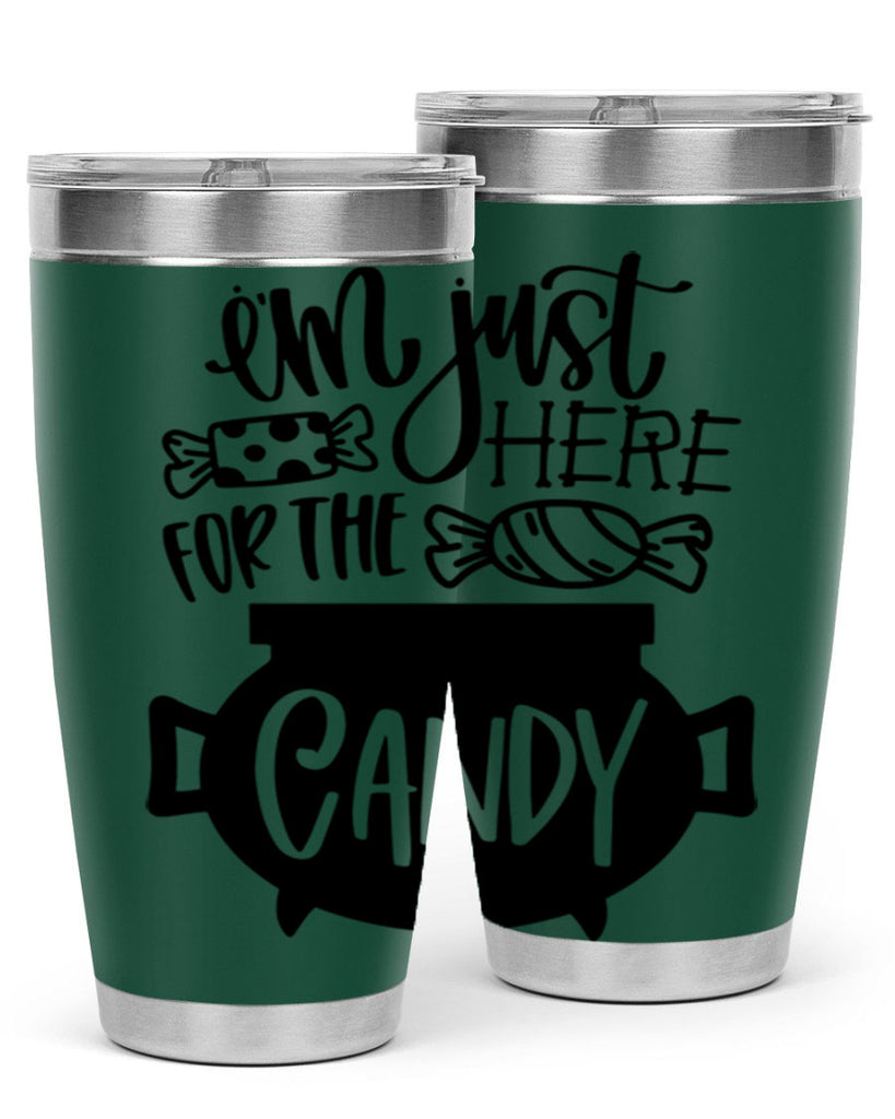 im just here for the candy 52#- halloween- Tumbler