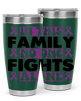 in this family no one fights alone 188#- alzheimers- Tumbler