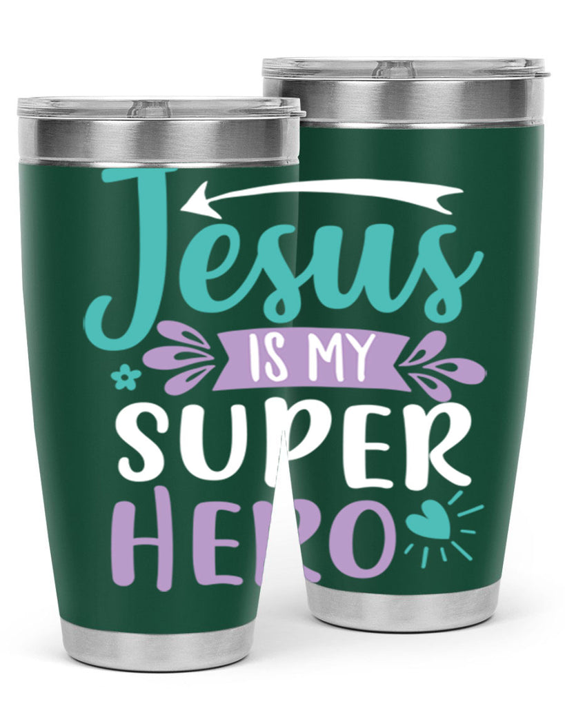 jesus is my superhero 71#- easter- Tumbler