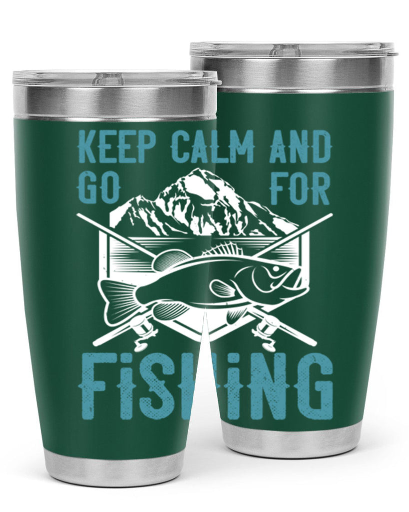 keep calm and go for fishing 247#- fishing- Tumbler