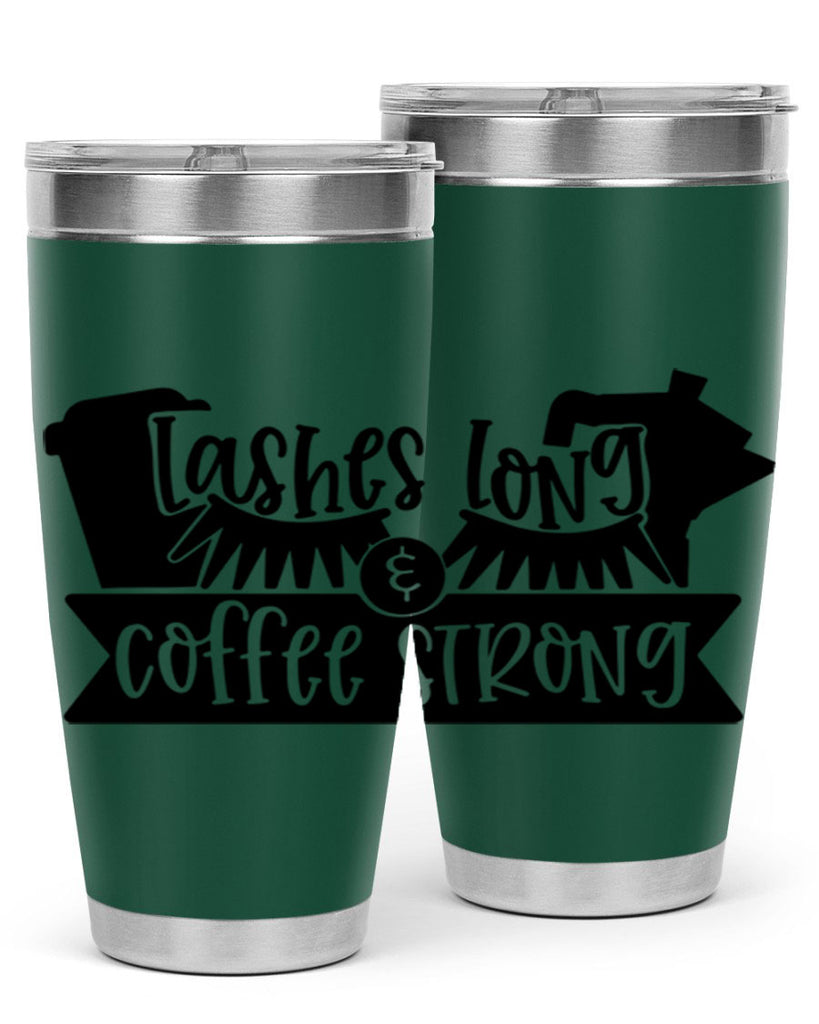 lashes long coffee strong 82#- coffee- Tumbler