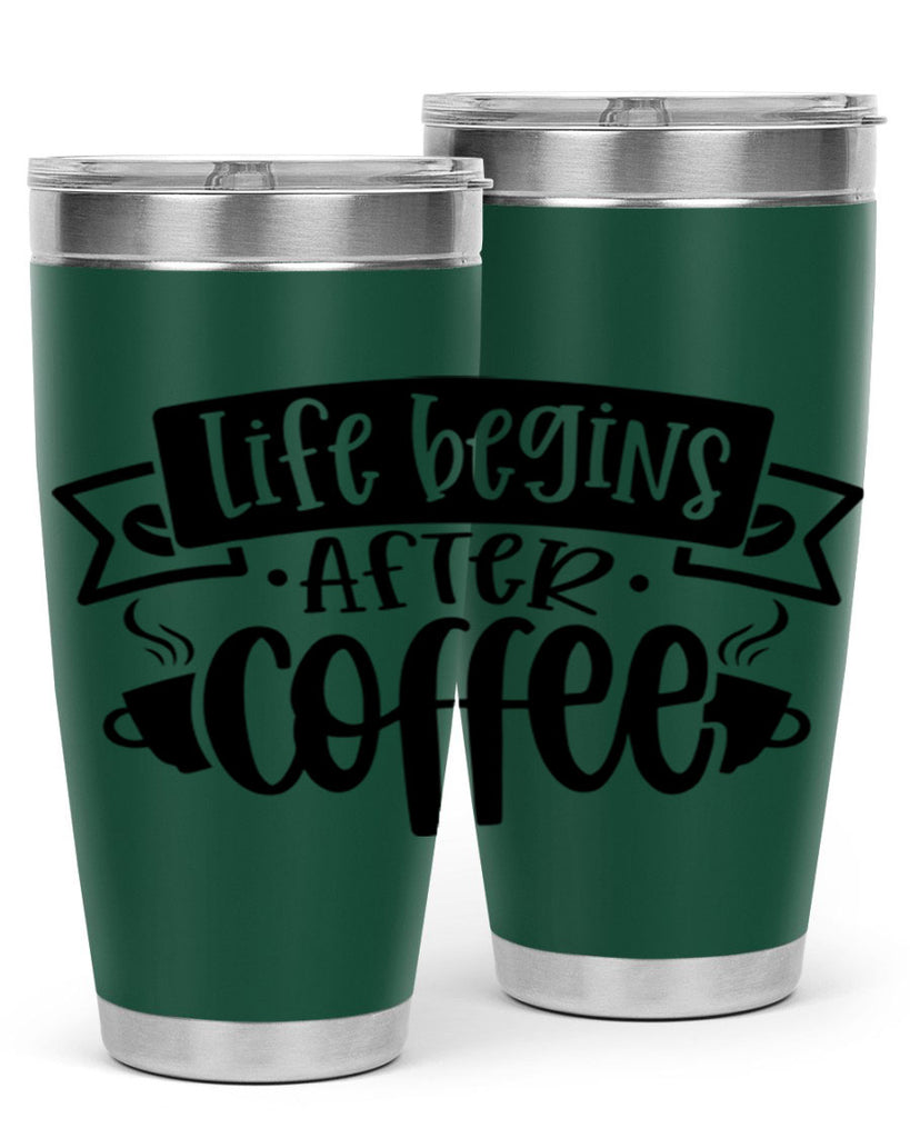 life begins after coffee 78#- coffee- Tumbler