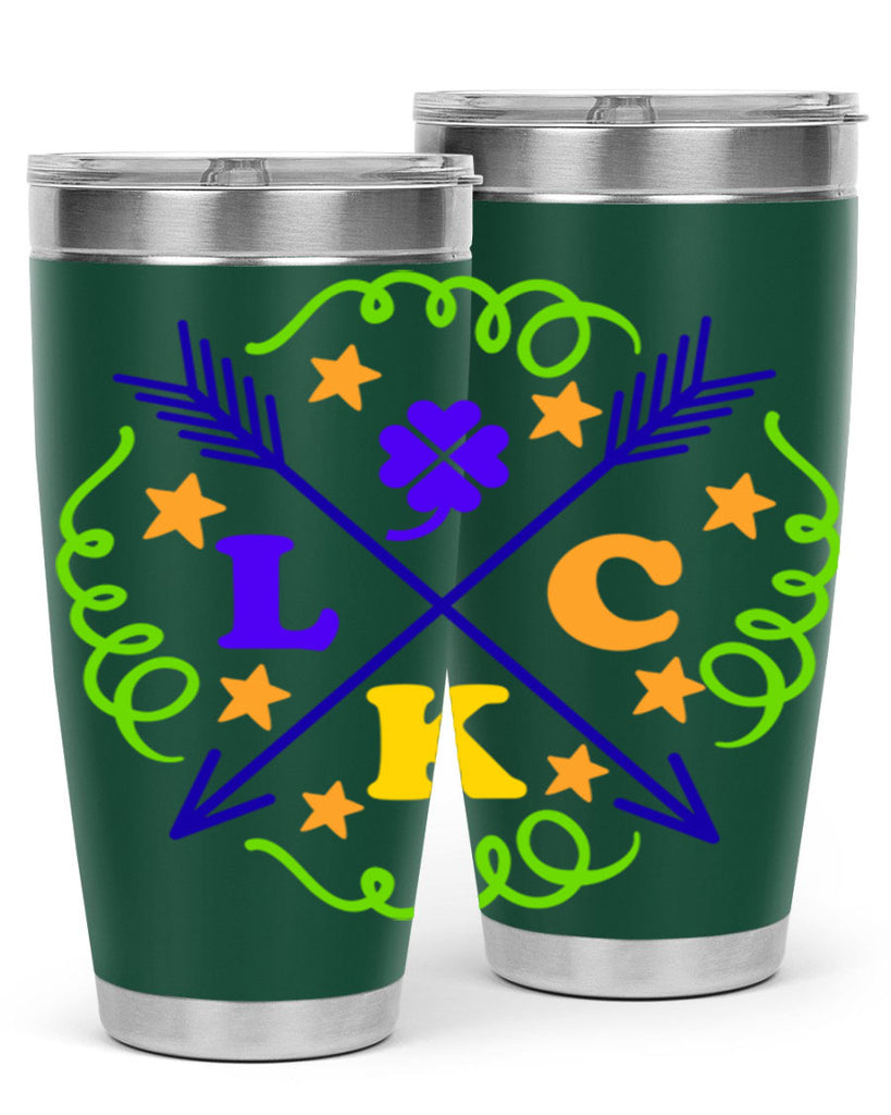 luck 16#- mardi gras- Tumbler