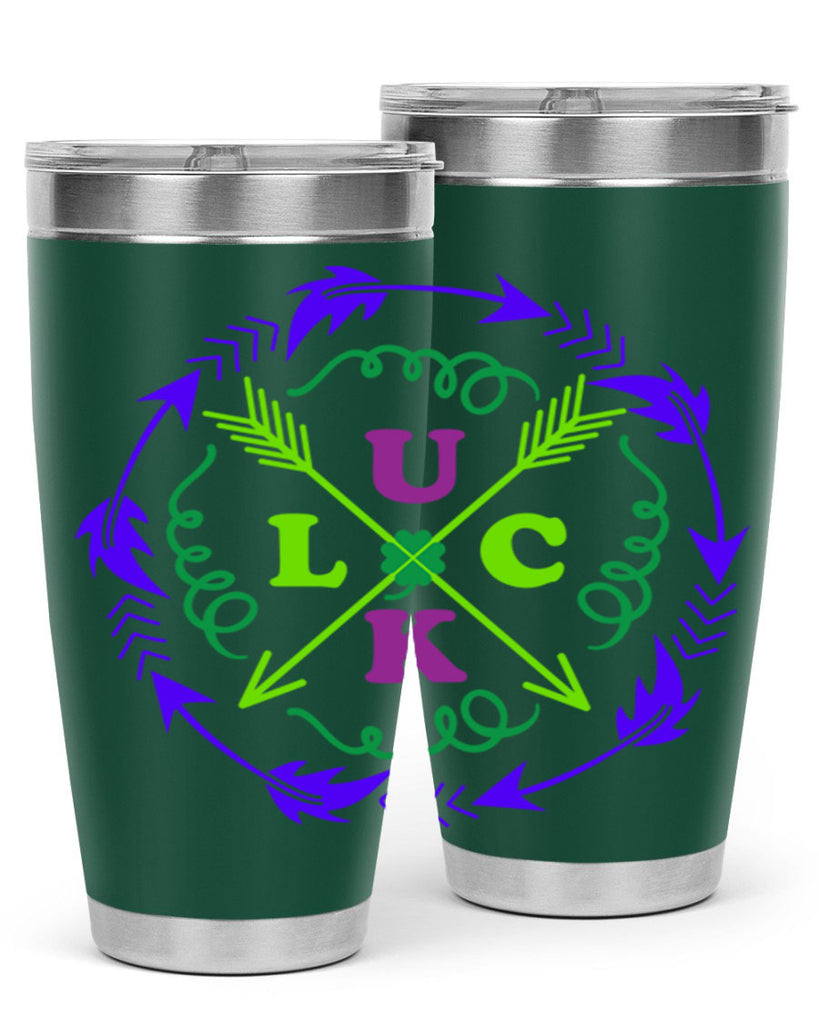 luck 17#- mardi gras- Tumbler