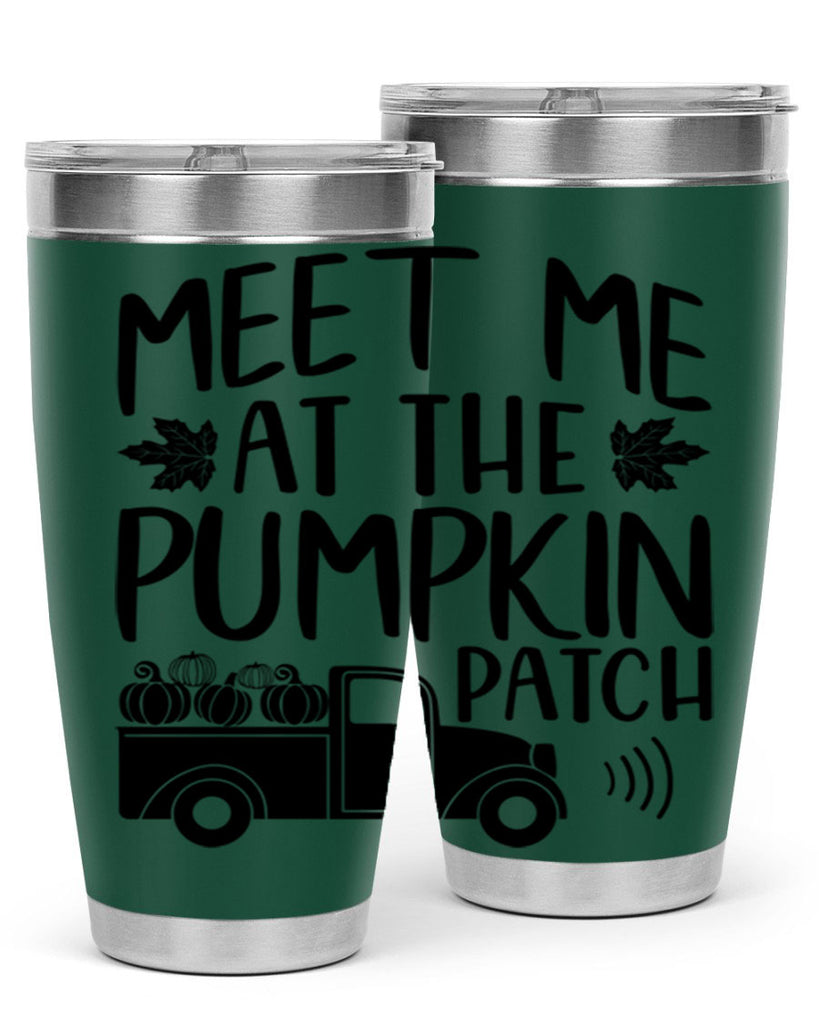 meet me at the pumpkin patch 423#- fall- Tumbler