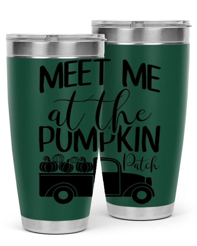 meet me at the pumpkin patch 424#- fall- Tumbler