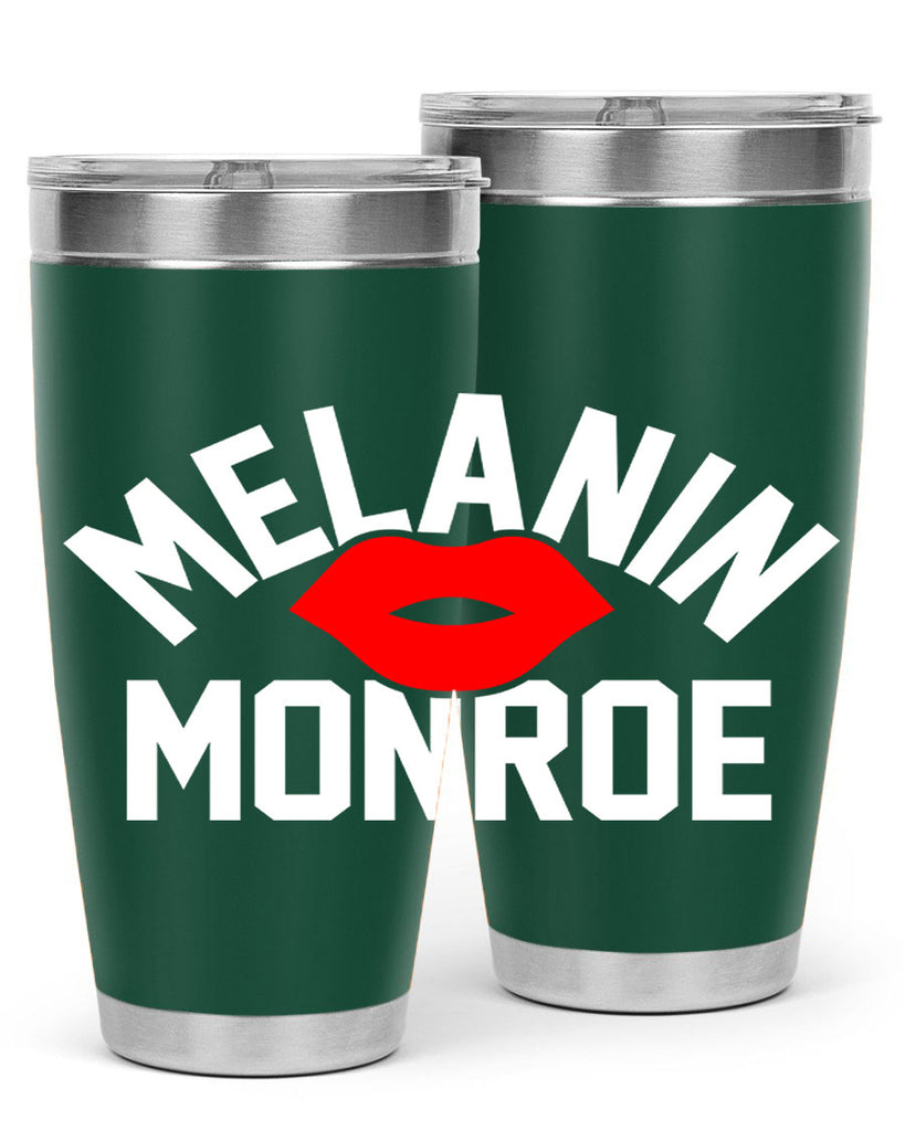 melanin monroe 89#- black words phrases- Cotton Tank