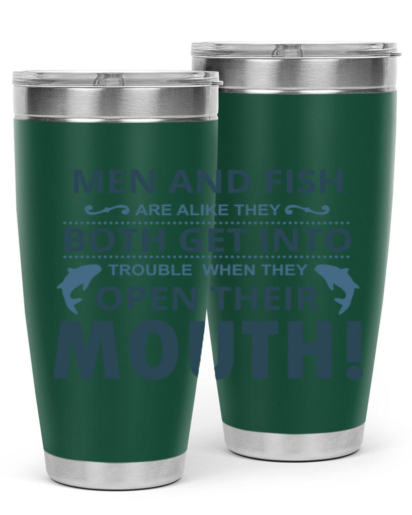 men fish 52#- fishing- Tumbler