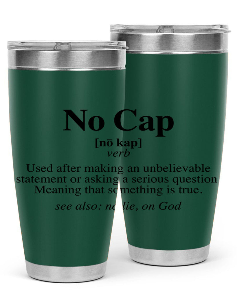 no cap 61#- black words phrases- Cotton Tank