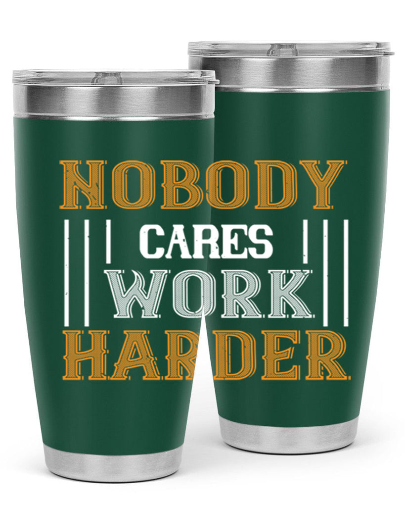 nobody i cares work herder 78#- gym- Tumbler