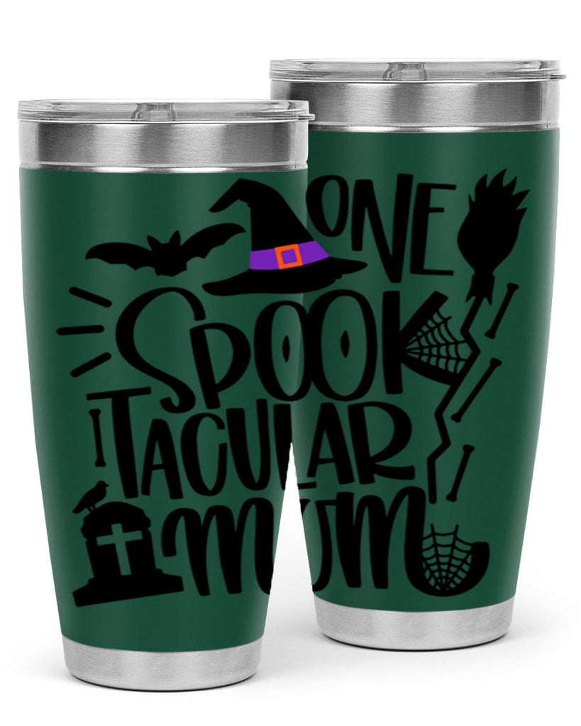 one spooktacular mom 34#- halloween- Tumbler