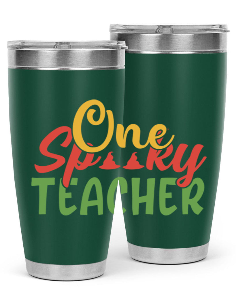 one spooky teacher Style 158#- teacher- tumbler