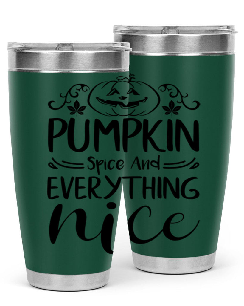 pumpkin spice and everything nice 542#- fall- Tumbler