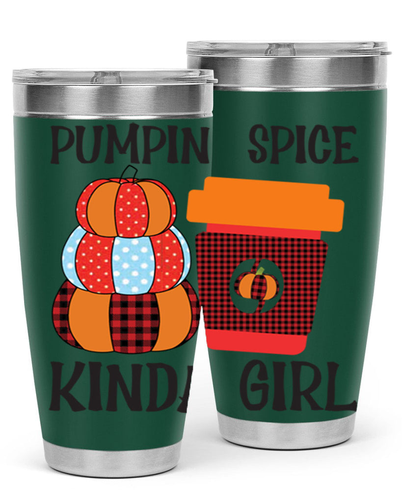 pumpkin spice kinda girl 551#- fall- Tumbler